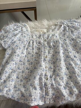 LoveShackFancy  blue/white floral top 10